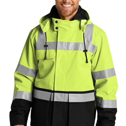 CornerStone® ANSI 107 Class 3 Waterproof Ripstop 3‑In‑1 Parka – CSJ502