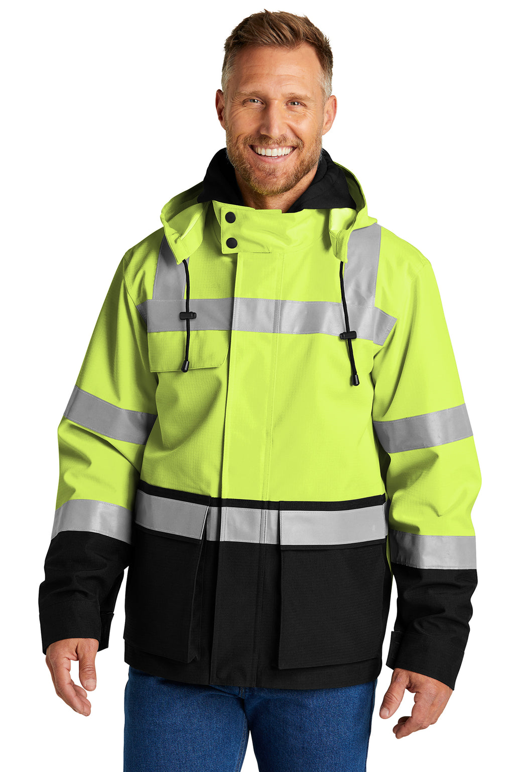 CornerStone® ANSI 107 Class 3 Waterproof Ripstop 3‑In‑1 Parka – CSJ502
