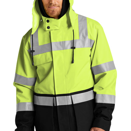 CornerStone® ANSI 107 Class 3 Waterproof Ripstop 3‑In‑1 Parka – CSJ502