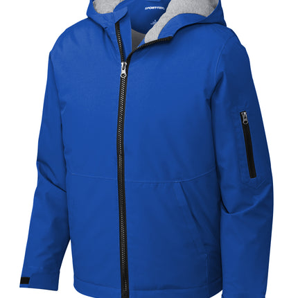 Sport‑Tek Youth Waterproof Insulated Jacket – YST56