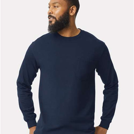Unisex Ultra Cotton® Long Sleeve Pocket T-Shirt
