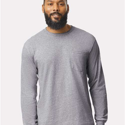 Unisex Ultra Cotton® Long Sleeve Pocket T-Shirt