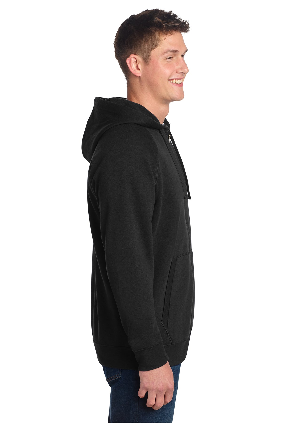 Sport‑Tek® Drive Fleece Hooded Full‑Zip – STF201