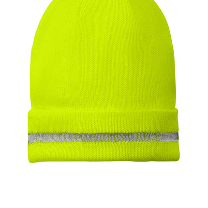 CornerStone® Enhanced Visibility Beanie with Reflective Stripe – CS800