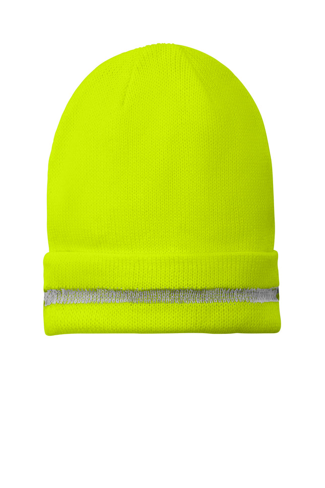 CornerStone® Enhanced Visibility Beanie with Reflective Stripe – CS800