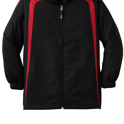 Sport‑Tek® Youth Colorblock Raglan Jacket – YST60
