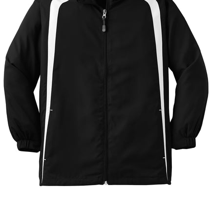 Sport‑Tek® Youth Colorblock Raglan Jacket – YST60
