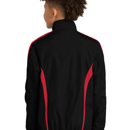 Sport‑Tek® Youth Colorblock Raglan Jacket – YST60