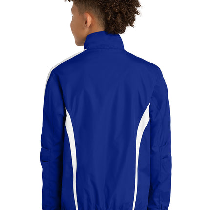 Sport‑Tek® Youth Colorblock Raglan Jacket – YST60