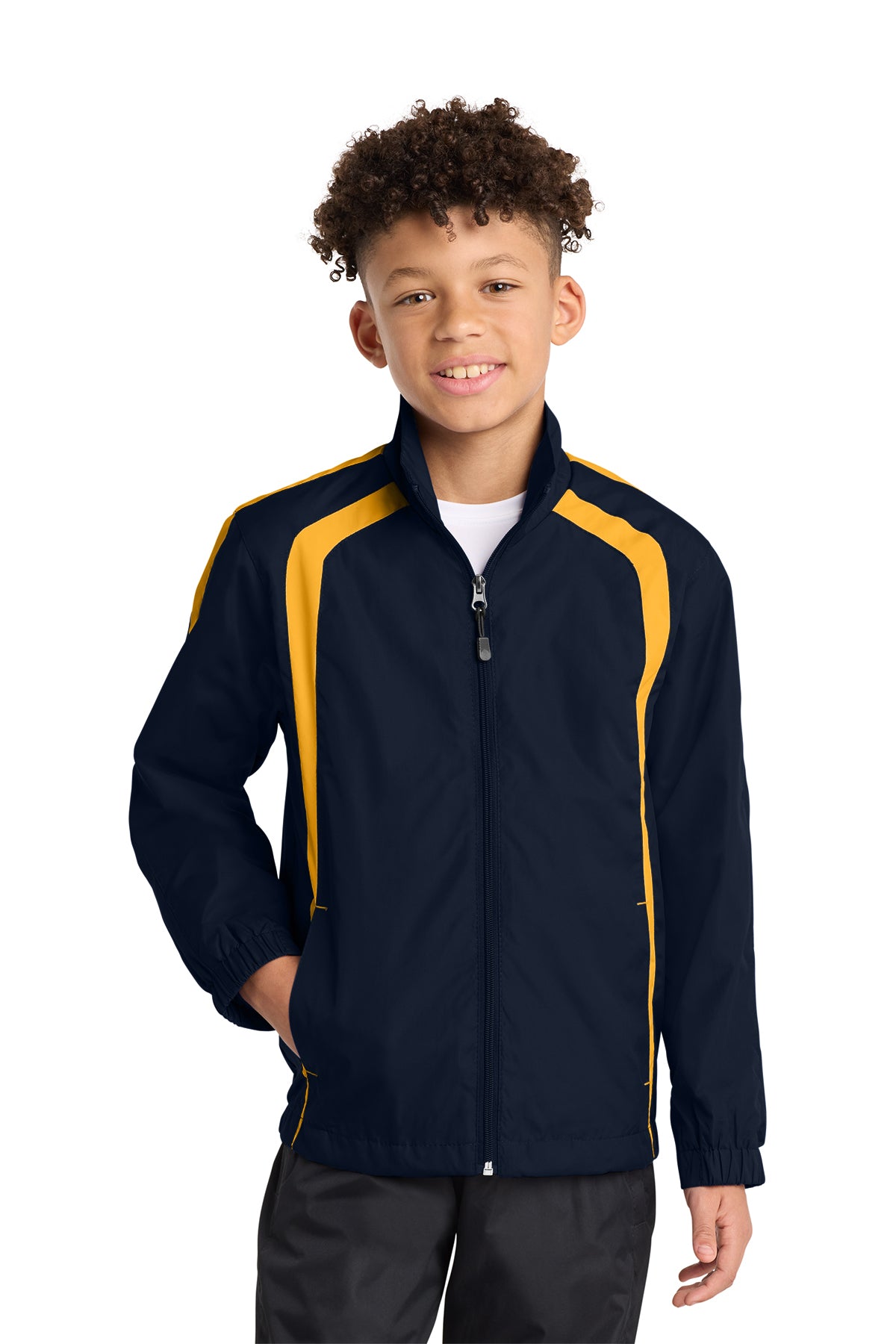 Sport‑Tek® Youth Colorblock Raglan Jacket – YST60