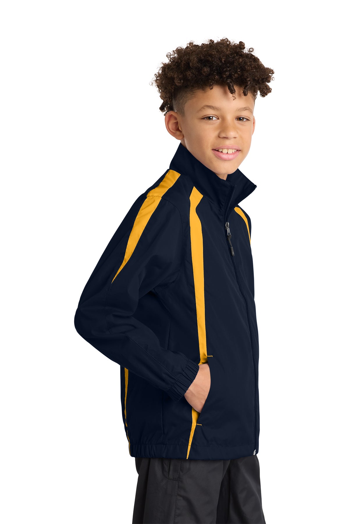 Sport‑Tek® Youth Colorblock Raglan Jacket – YST60