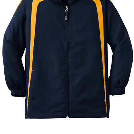 Sport‑Tek® Youth Colorblock Raglan Jacket – YST60