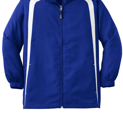 Sport‑Tek® Youth Colorblock Raglan Jacket – YST60
