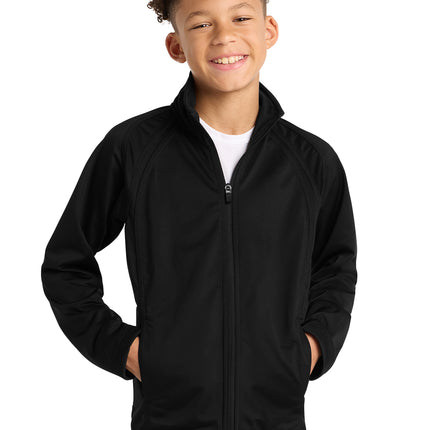 Sport‑Tek® Youth Tricot Track Jacket – YST90