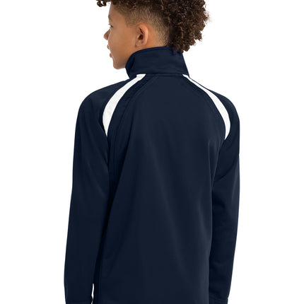 Sport‑Tek® Youth Tricot Track Jacket – YST90