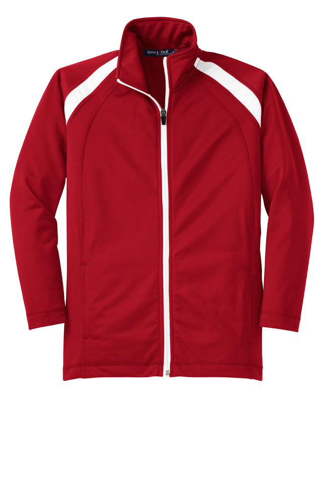 Sport‑Tek® Youth Tricot Track Jacket – YST90