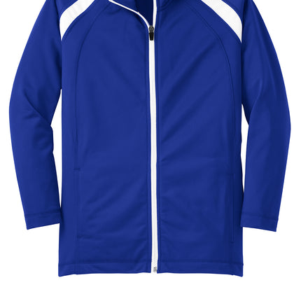 Sport‑Tek® Youth Tricot Track Jacket – YST90