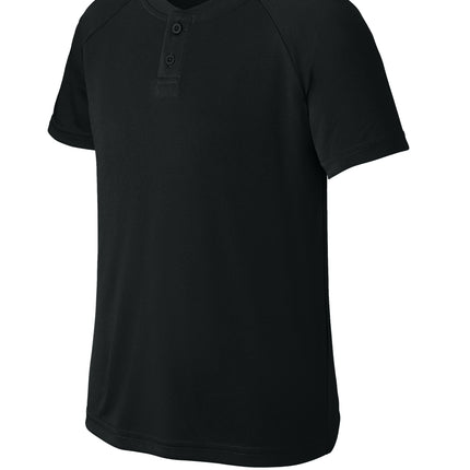 Sport‑Tek® Youth PosiCharge® Competitor™ 2‑Button Henley – YST359