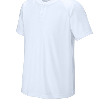 Sport‑Tek® Youth PosiCharge® Competitor™ 2‑Button Henley – YST359