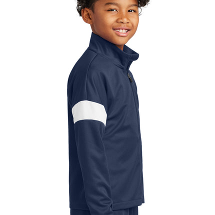 Sport‑Tek® Youth Travel Full‑Zip Jacket – YST800