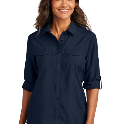 Port Authority Women’s Long Sleeve UV Daybreak Shirt — LW960