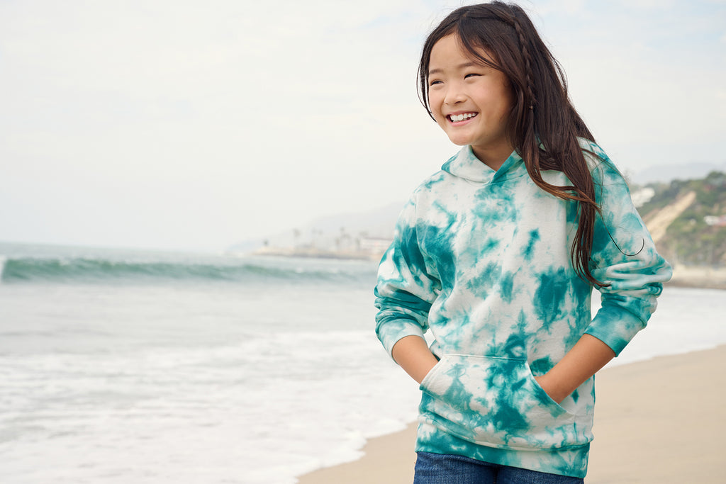 Port & Co Youth Crystal Tie‑Dye Pullover Hoodie – PC144Y