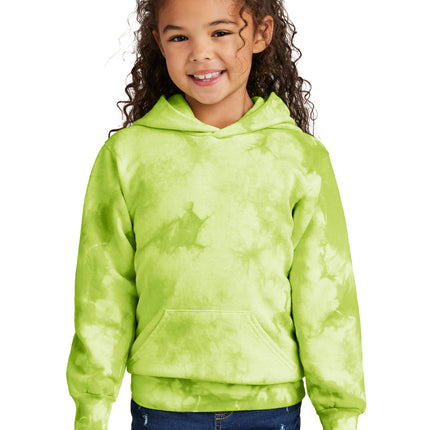Port & Co Youth Crystal Tie‑Dye Pullover Hoodie – PC144Y