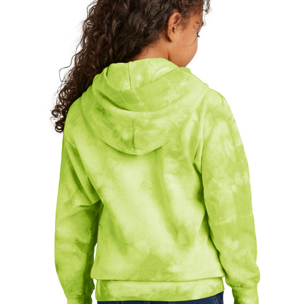 Port & Co Youth Crystal Tie‑Dye Pullover Hoodie – PC144Y