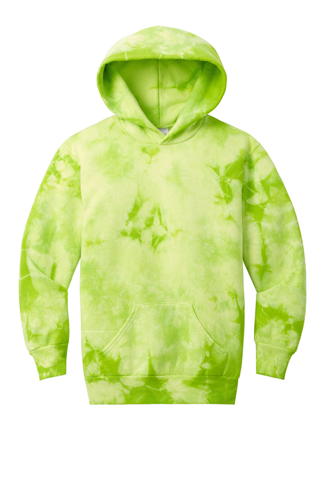 Port & Co Youth Crystal Tie‑Dye Pullover Hoodie – PC144Y