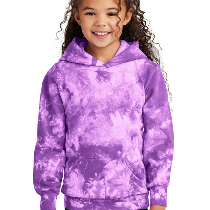 Port & Co Youth Crystal Tie‑Dye Pullover Hoodie – PC144Y