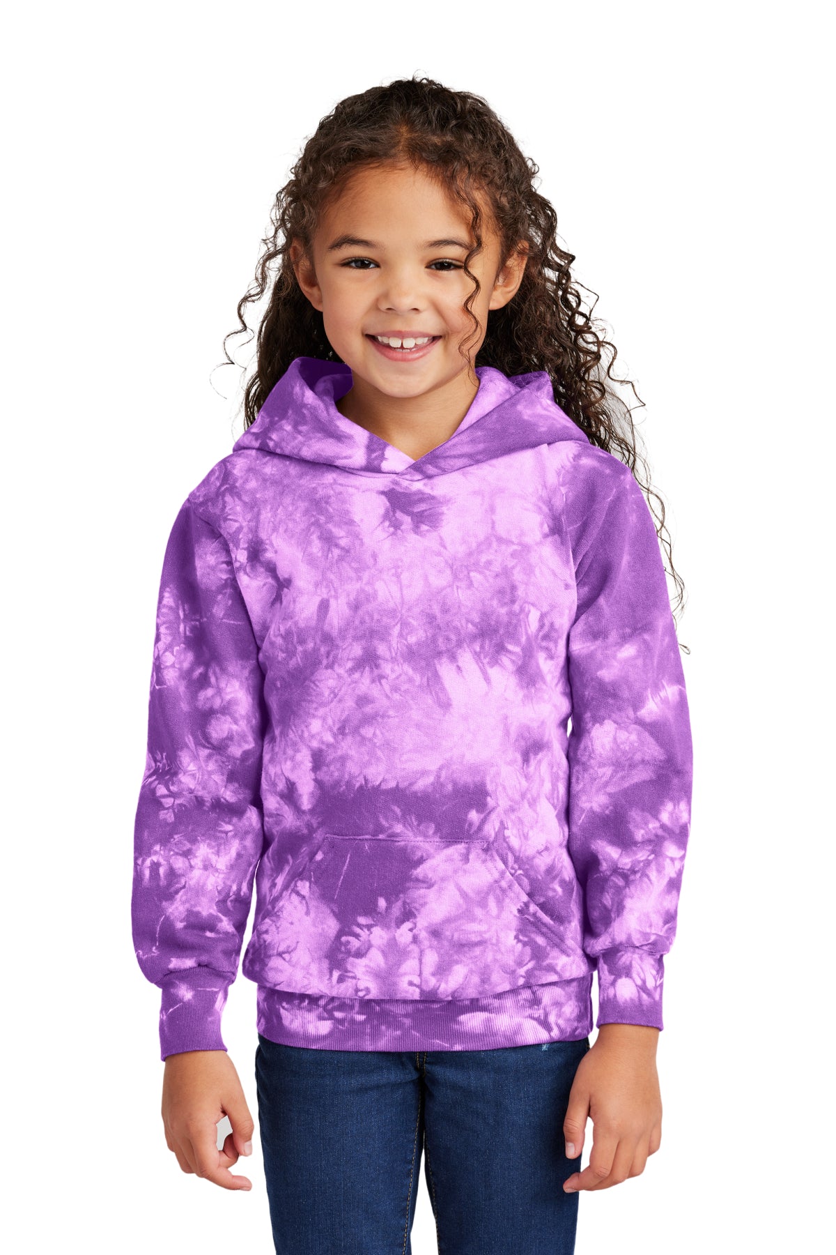 Port & Co Youth Crystal Tie‑Dye Pullover Hoodie – PC144Y