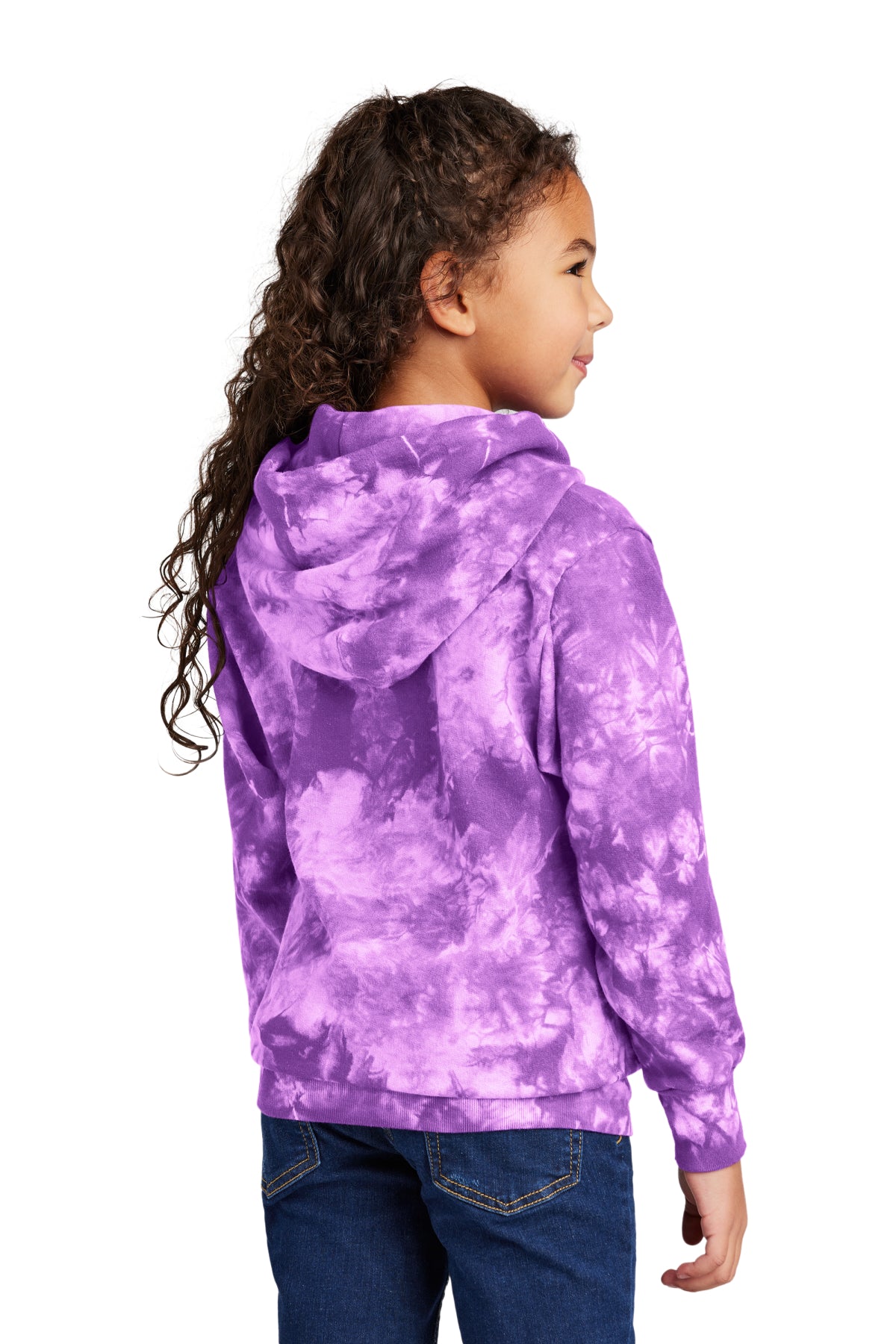 Port & Co Youth Crystal Tie‑Dye Pullover Hoodie – PC144Y