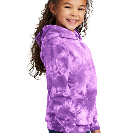 Port & Co Youth Crystal Tie‑Dye Pullover Hoodie – PC144Y