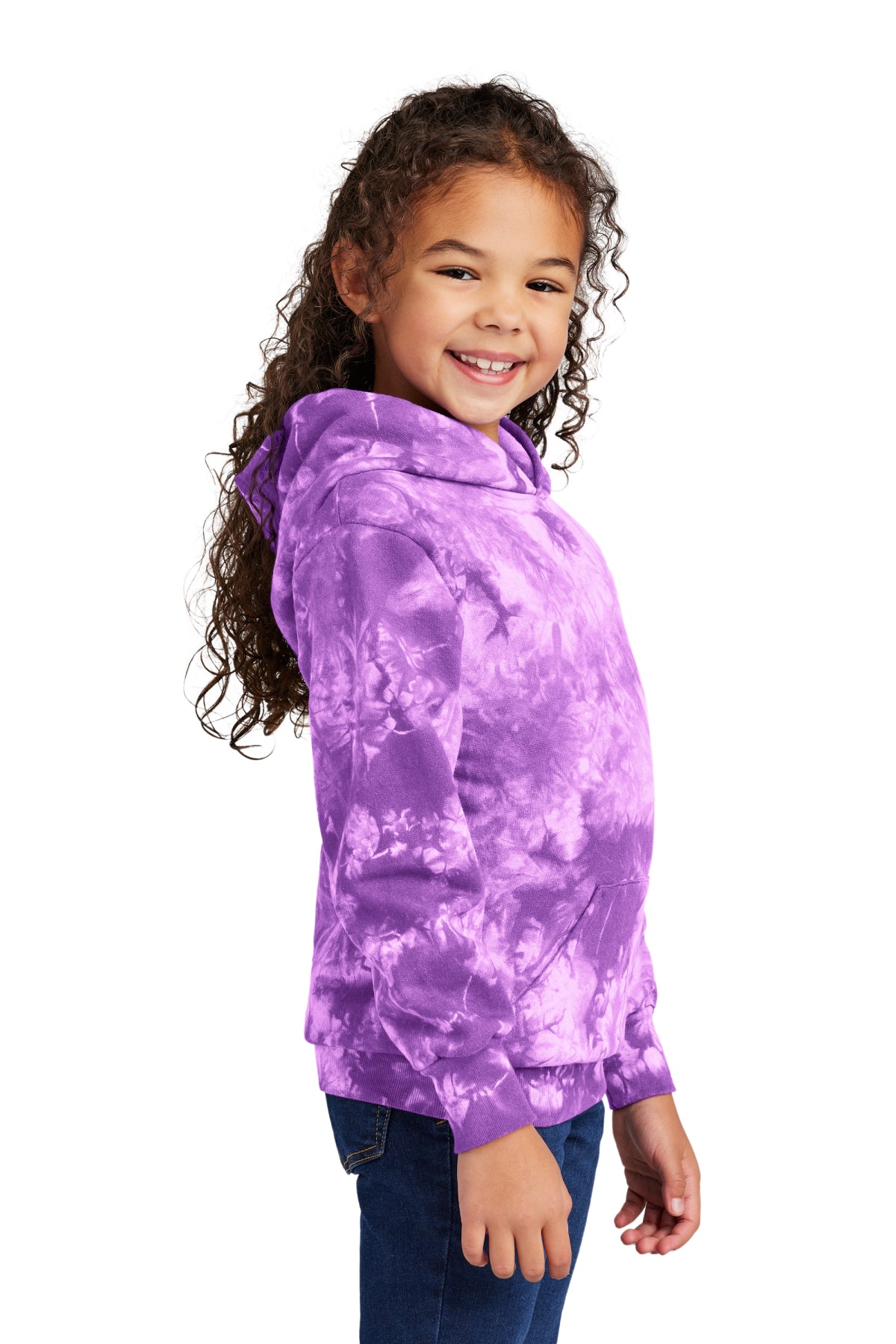 Port & Co Youth Crystal Tie‑Dye Pullover Hoodie – PC144Y
