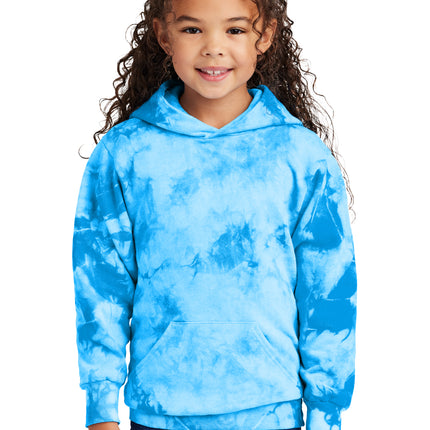 Port & Co Youth Crystal Tie‑Dye Pullover Hoodie – PC144Y