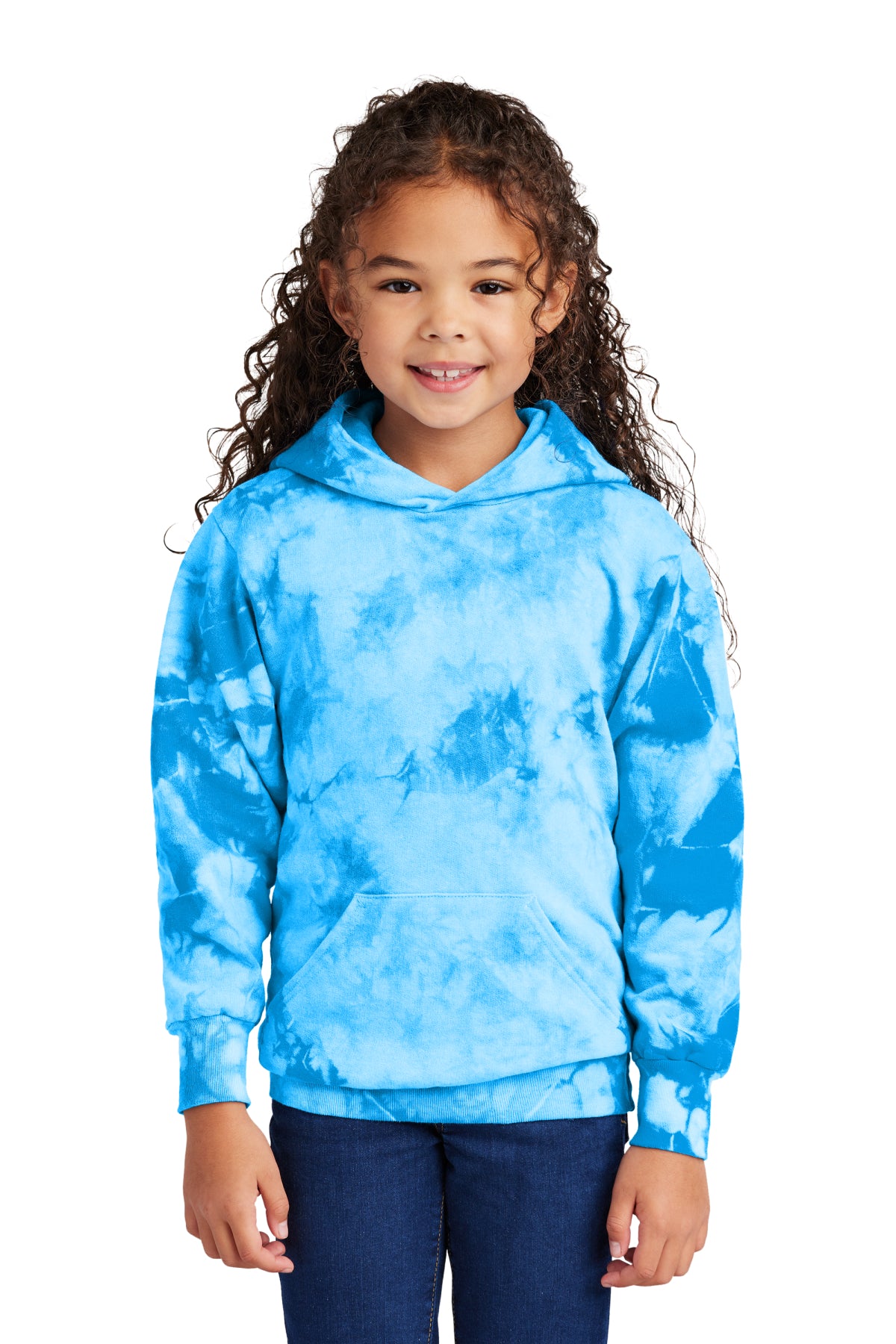 Port & Co Youth Crystal Tie‑Dye Pullover Hoodie – PC144Y