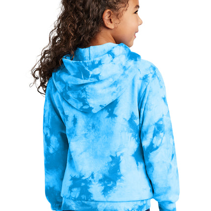 Port & Co Youth Crystal Tie‑Dye Pullover Hoodie – PC144Y