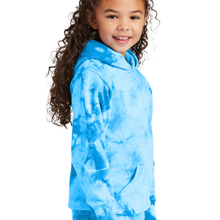 Port & Co Youth Crystal Tie‑Dye Pullover Hoodie – PC144Y