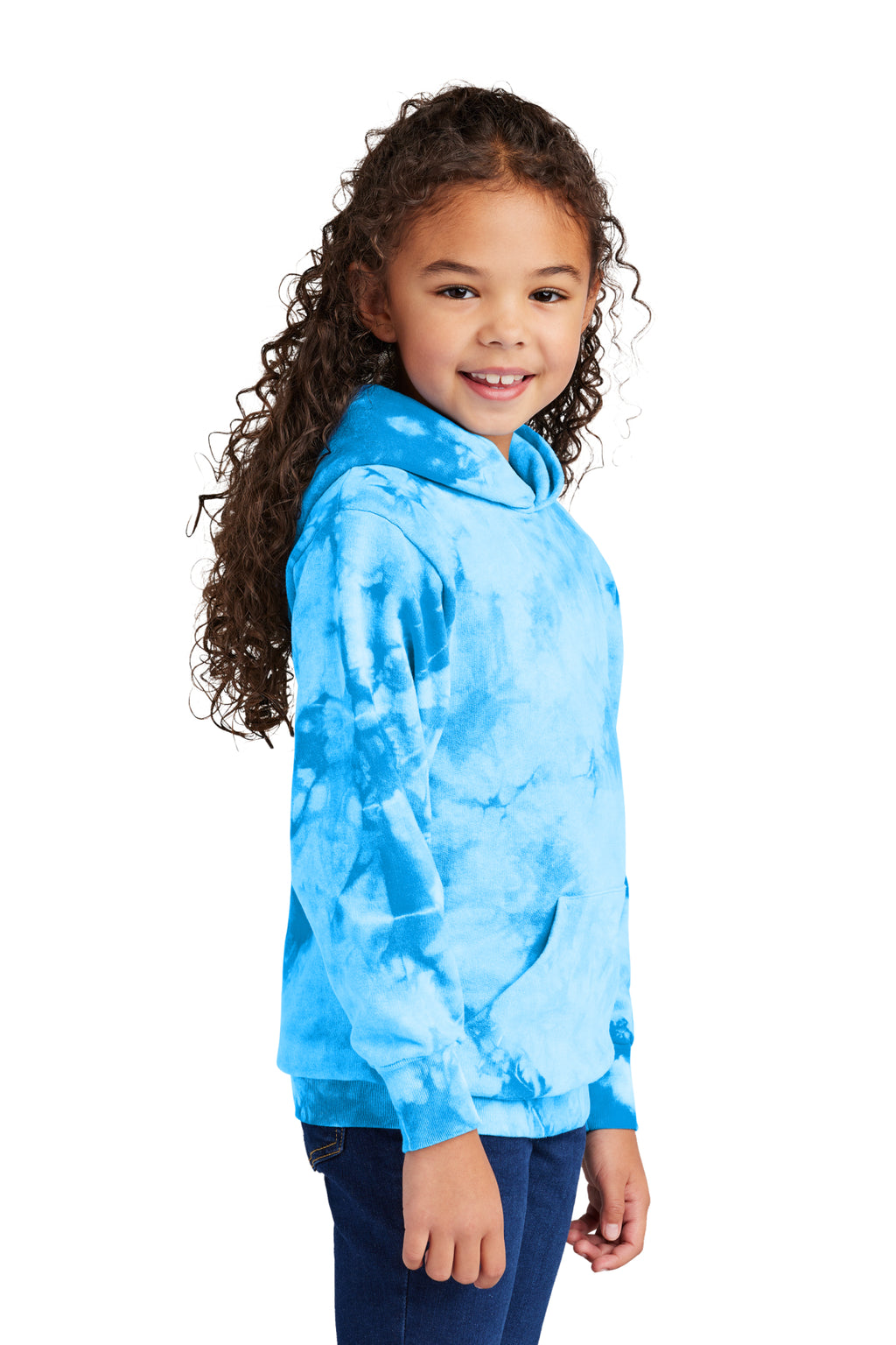 Port & Co Youth Crystal Tie‑Dye Pullover Hoodie – PC144Y