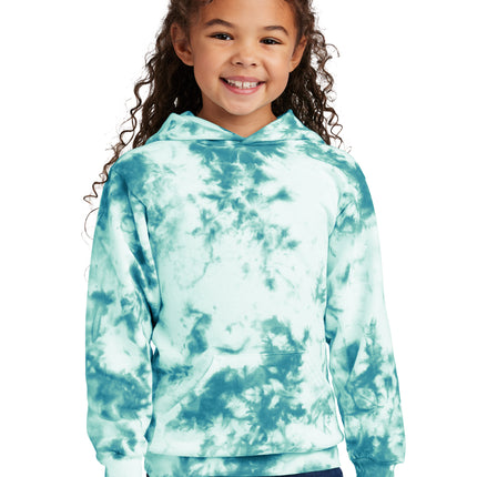 Port & Co Youth Crystal Tie‑Dye Pullover Hoodie – PC144Y