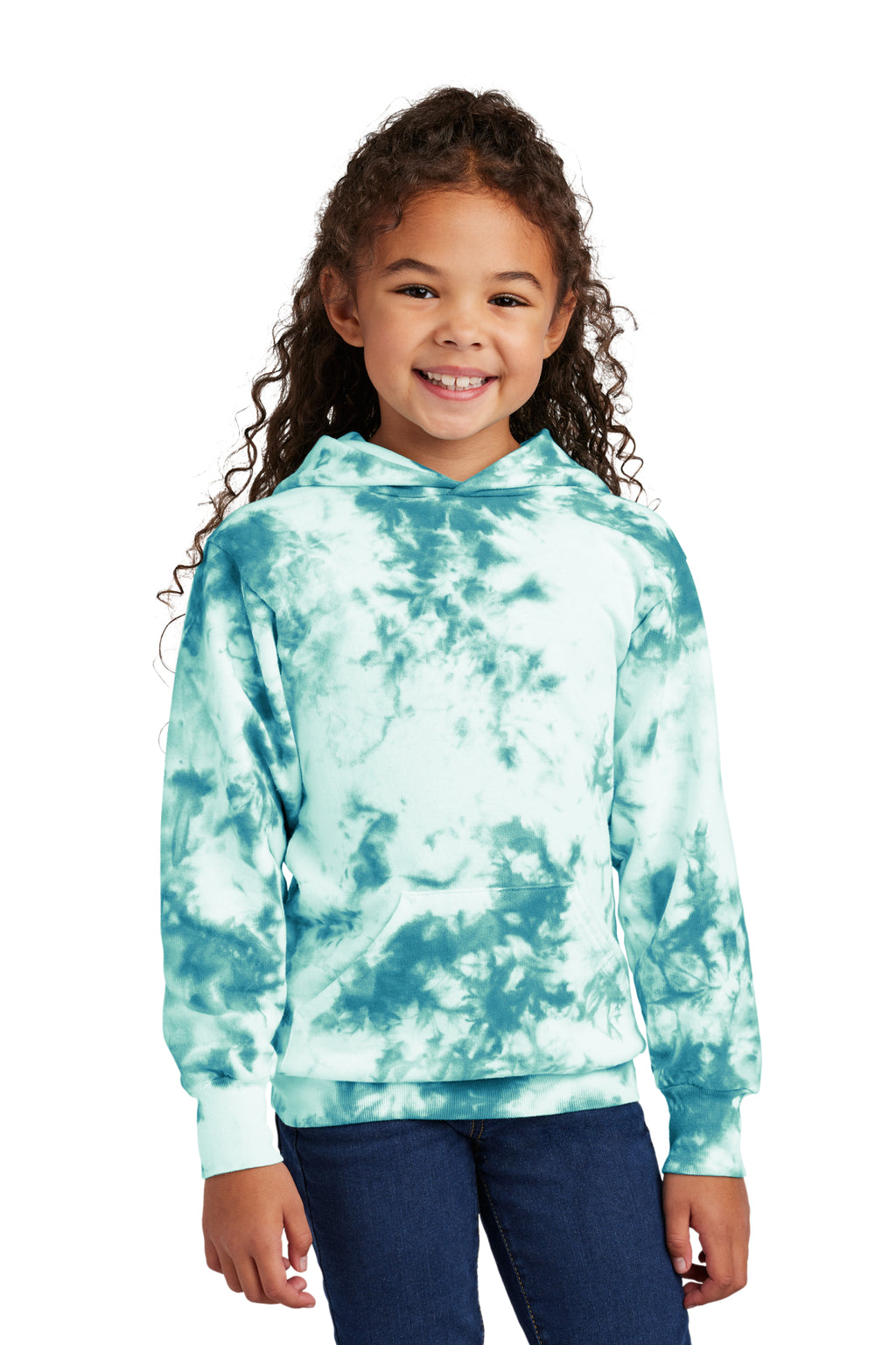 Port & Co Youth Crystal Tie‑Dye Pullover Hoodie – PC144Y