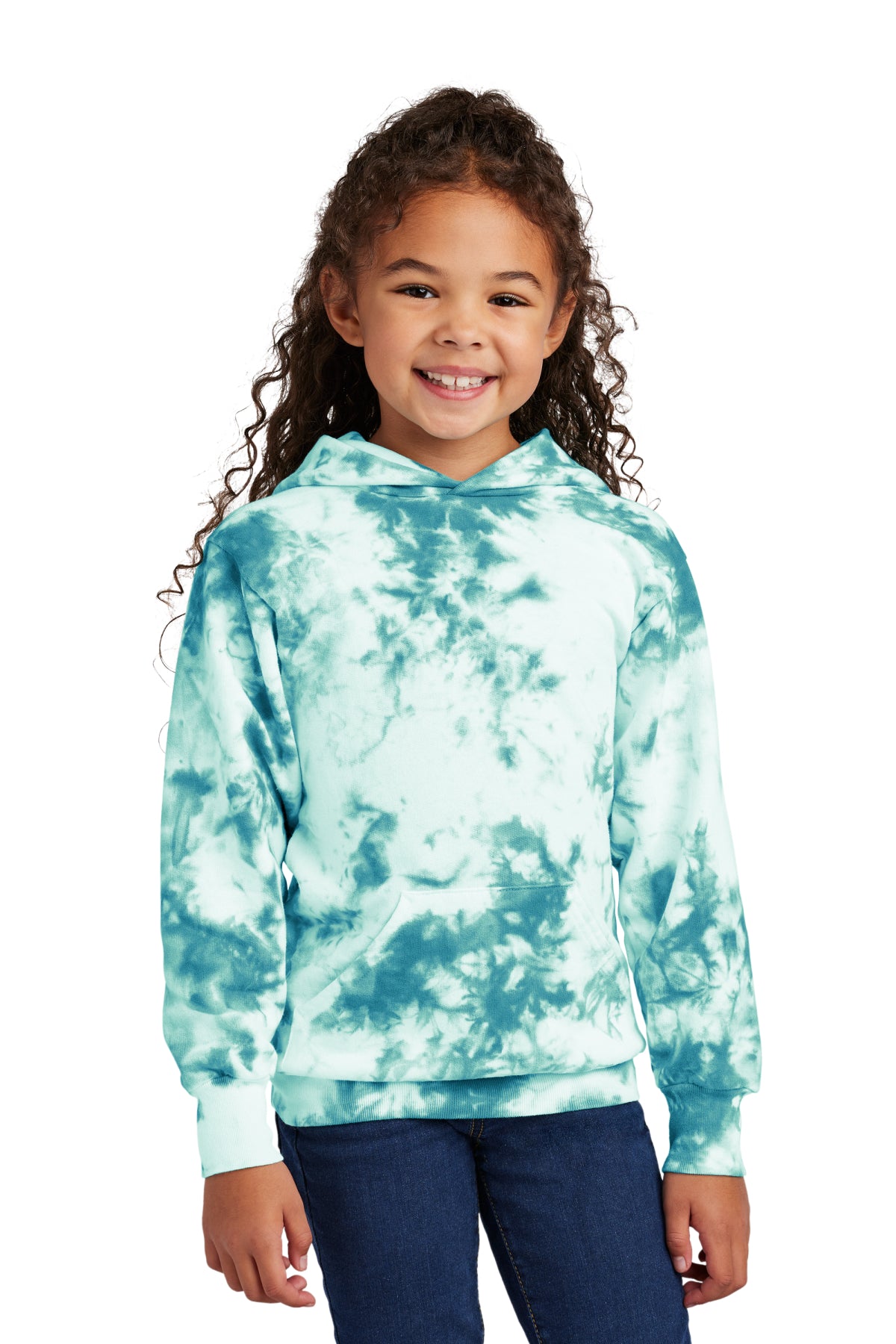 Port & Co Youth Crystal Tie‑Dye Pullover Hoodie – PC144Y
