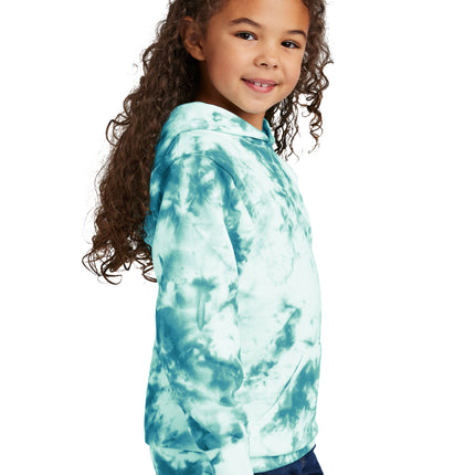 Port & Co Youth Crystal Tie‑Dye Pullover Hoodie – PC144Y