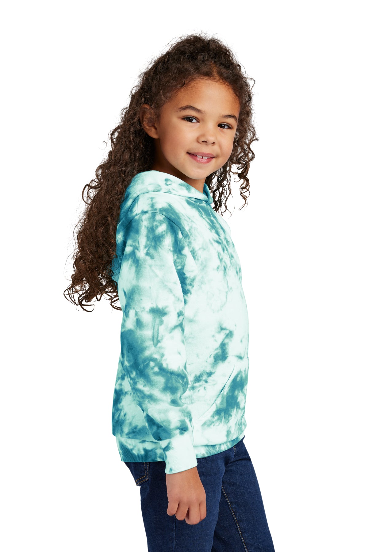 Port & Co Youth Crystal Tie‑Dye Pullover Hoodie – PC144Y