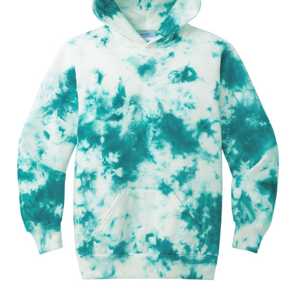 Port & Co Youth Crystal Tie‑Dye Pullover Hoodie – PC144Y
