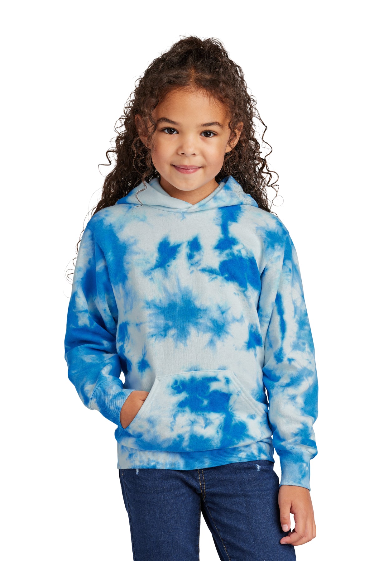 Port & Co Youth Crystal Tie‑Dye Pullover Hoodie – PC144Y