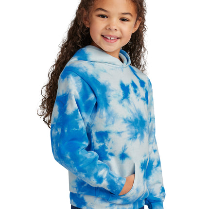 Port & Co Youth Crystal Tie‑Dye Pullover Hoodie – PC144Y