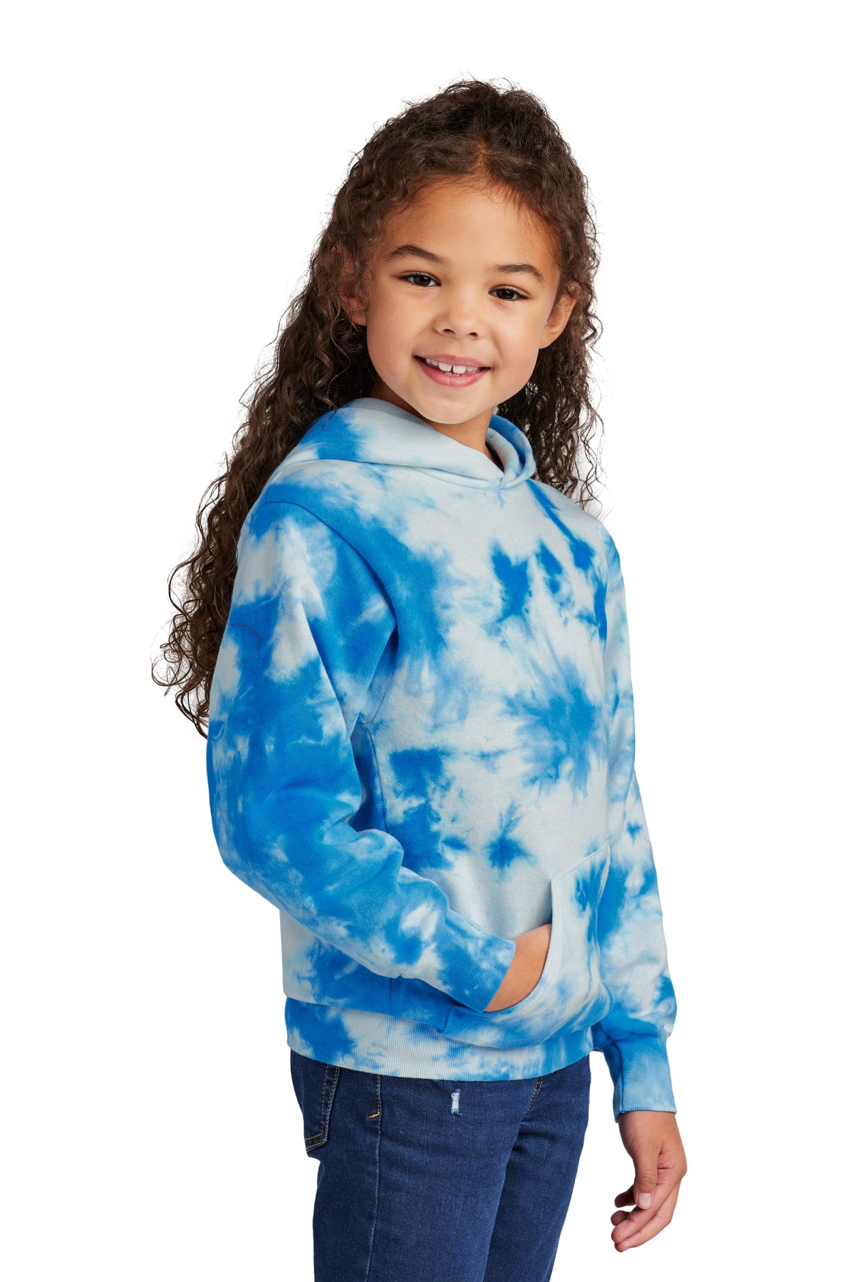 Port & Co Youth Crystal Tie‑Dye Pullover Hoodie – PC144Y