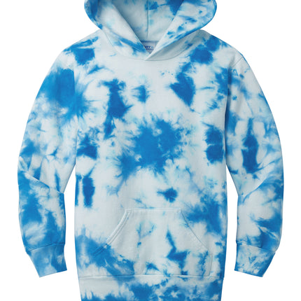 Port & Co Youth Crystal Tie‑Dye Pullover Hoodie – PC144Y