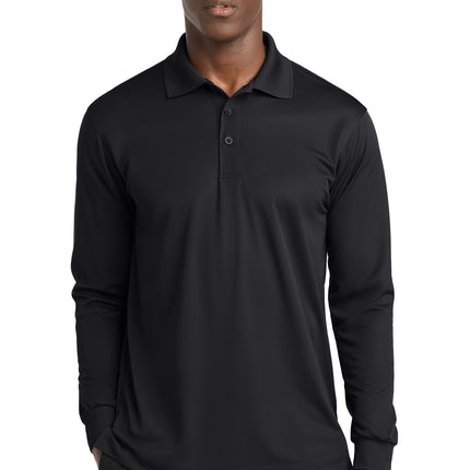 Sport‑Tek® Long Sleeve Micropique Sport‑Wick® Polo – ST657